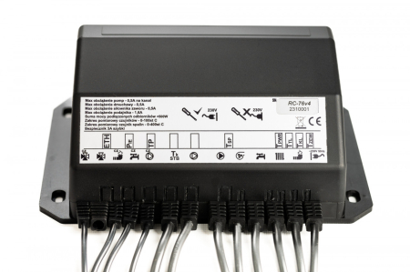 ReGLER RC 76v4 – automatizare cu 5 senzori, 4 pompe, vană de amestec, ventilator și snec [4]