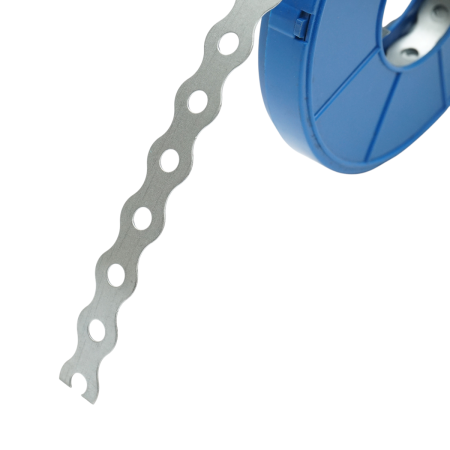 Bandă metalică perforată 17x0.7mm, rolă 10m Breckner Germany BK76265 [3]