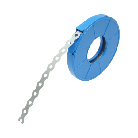 Benzi perforate - Bandă metalică perforată 17x0.9mm, rolă 10m Breckner Germany DISMC07