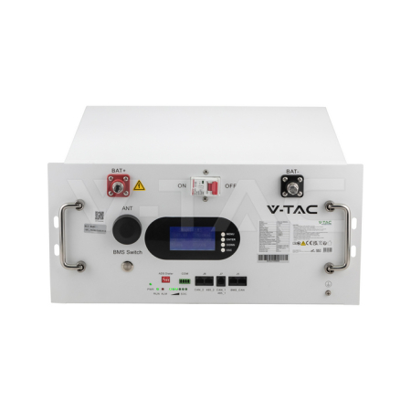 Baterie V-TAC LiFePO4 Rack 9.6kWh 48V Wi-Fi alba 12718 [1]