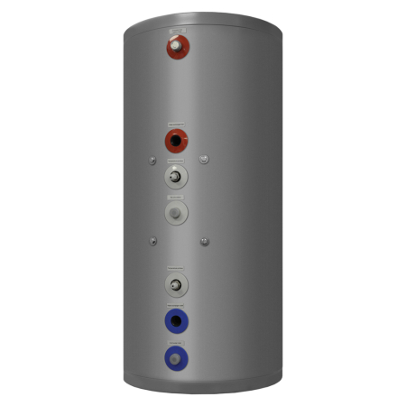 Boiler Ferroli Ecounit F 2C 200–300L cu 2 serpentine fixe și rezervor emailat [1]