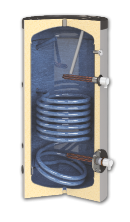 Boiler DOX WT1 150 L, cu o serpentina si montare verticala [2]
