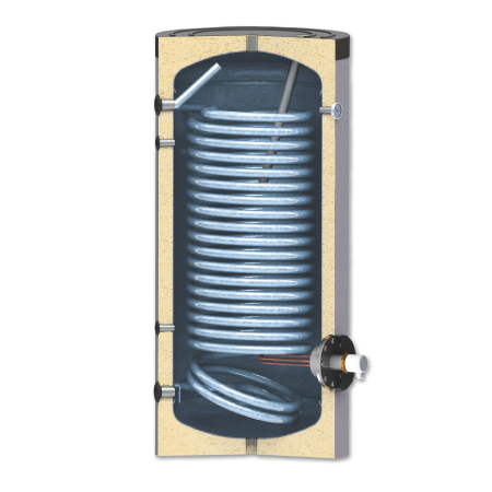 Boiler DOX WT1 SX 150 L cu o serpentina, pentru pompe de caldura [2]