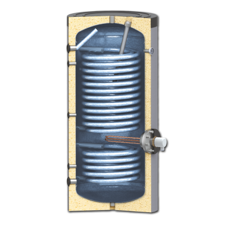 Boiler DOX WT2 SX 300 L cu doua serpentine, pentru pompe de caldura [2]