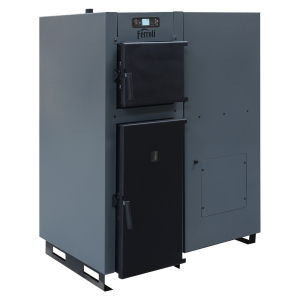 Ferroli - Cazan mixt peleti / lemne Ferroli BioPellet Combi 25, 25 kW, din otel, tiraj fortat