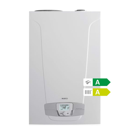 Centrale in condensatie cu boiler incorporat - Centrală condensare Baxi Nuvola Platinum+ 33 GA 33 kW – Combi cu acumulare