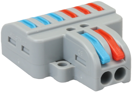 Clema de legaturi fara surub, care poate fi deschisa 0.5-4mm², 32A, 400VAC 2P OVO2P26 [1]