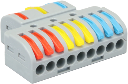 Conexiuni, ramificatii - Clema de legaturi fara surub, care poate fi deschisa 0.5-4mm², 32A, 400VAC 3P OVO3P39