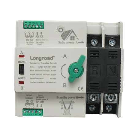 LONGROAD - Comutator ATS 220V monofazat LRQ5-100/2P 100A - Longroad BK76023