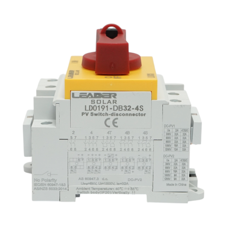 Comutator de sarcina ON OFF fotovoltaic 4P 32A 1500V Leader BK77083 [1]