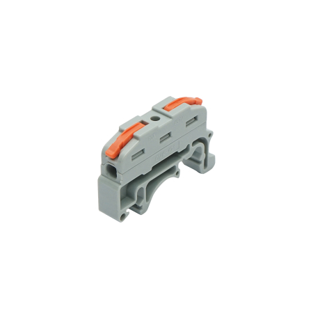 Conector rapid cablu - Conector rapid cablu 2P 0.08-4 mm² 32A/450V pentru sina DIN - Leader BK79150
