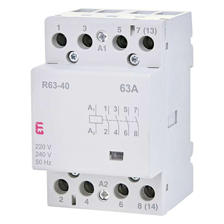 Materiale Electrice - Contactor electric trifazic ETI R63-40 230V 4NO 63A sina DIN