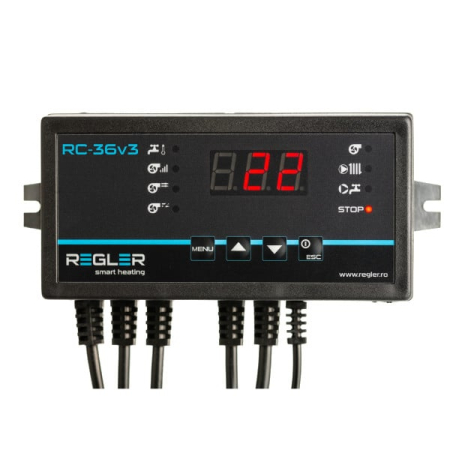 Termostate / Controlere / Automatizari - Controler automatizare centrala REGLER RC 36v3, comanda pompa IC, pompa ACM si ventilator