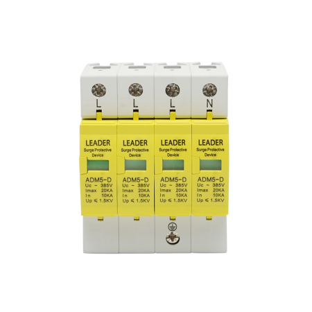 Dispozitive de protectie impotriva supratensiunii - Descarcator SPD Leader 2P 4P 385V 20kA 40kA cu semnalizare
