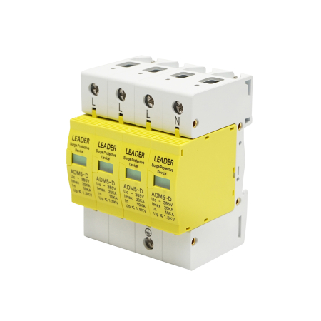 Descarcator SPD Leader 2P 4P 385V 20kA 40kA cu semnalizare [1]