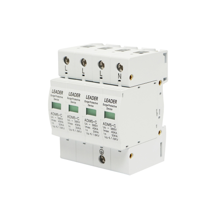 Descarcator SPD Leader 2P 4P 385V 20kA 40kA cu semnalizare [1]