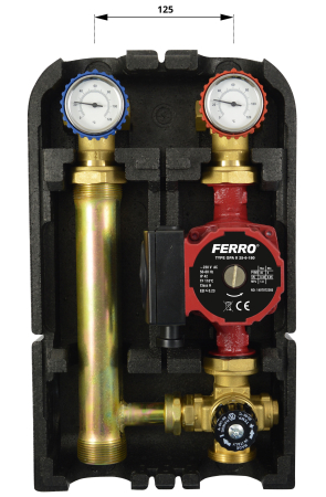 Accesorii instalatii termice - Grup de amestec termostatat pentru instalatii cu temperatura scazuta FERRO