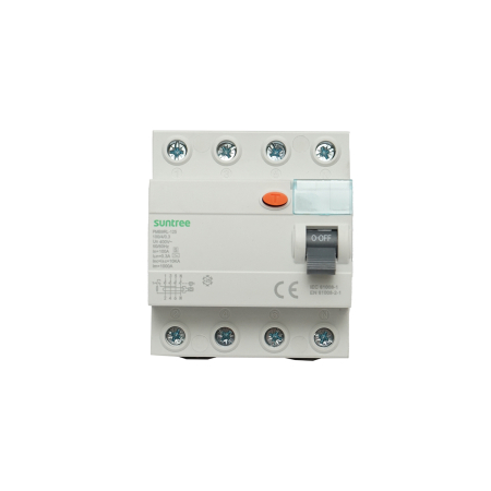 SUNTREE - Intrerupator automat cu protectie diferentiala 4P 100A 30mA 6kA tip AC - Suntree DISMB59
