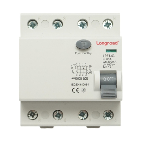LONGROAD - Intrerupator automat diferential RCCB 4P 63A 400V 300mA tip AC - Longroad DISMB64