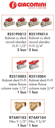 Accesorii instalatii termice - Kit instalare centrala termica, GIACOMINI