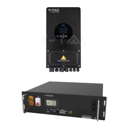 DEYE - Kit DEYE SUN-6K-SG03LP1-EU 6kW + V-TAC 5.12kWh LV – 1152911377
