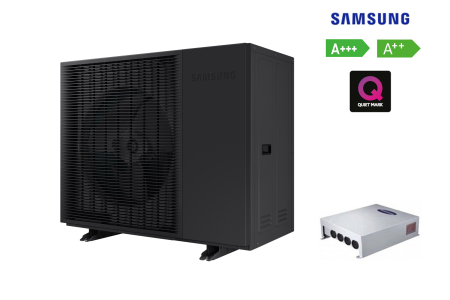 Monobloc - Pachet Pompa de caldura R32 monobloc 12 kW EHS Quiet HT (3x380V) SAMSUNG AE120BXYDGG/EU + Controller MIM-E03EN