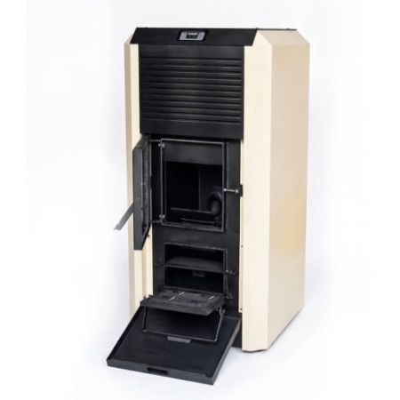 Pachet termosemineu Termax Kamin ECO 30 kW cu UPS 700 W, Crem [1]