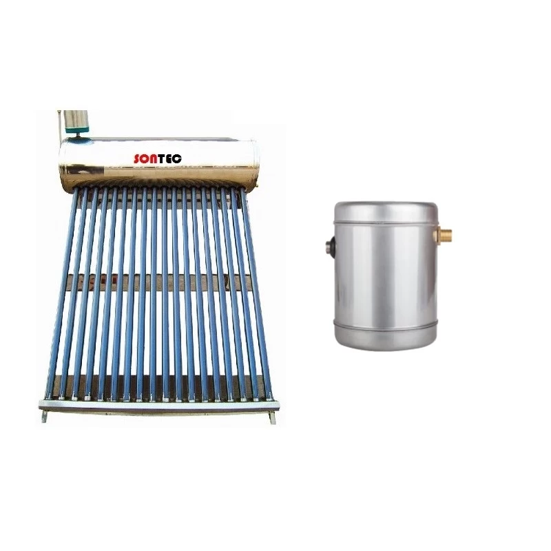 Panouri solare termice - Panou solar apa calda nepresurizat 122/15 - CNP - Boiler inox 122 litri, nr tuburi 15 cu vas flotor