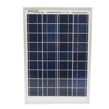 Panouri Fotovoltaice - Panou solar FV Breckner Germany BK87421, policristalin 10W, Vmp ~18V, Voc ~21–22V, Imp ~0.55A, Isc ~0.57–0.58A. Dimensiuni 350×240×17mm, ~0.8kg, ramă aluminiu eloxat, cutie jonctiune IP65, cablu inclus.