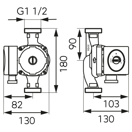 Pompa circulatie FERRO clasa A GPA II 25-40-180 [2]
