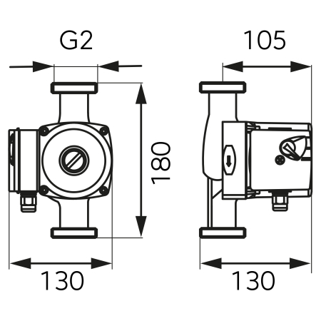 Pompa circulatie pentru apa potabila FERRO 32-60 180 [2]