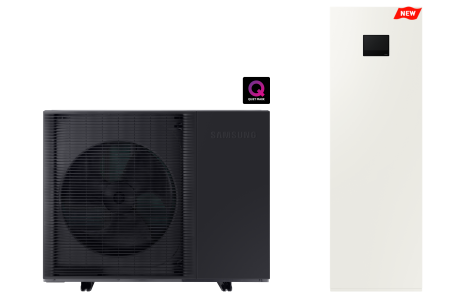 Monobloc cu boiler incorporat - Samsung EHS Quiet HT R32 All-in-One ClimateHub 200L – 8/12/14 kW, monofazic/trifazic | NZEN