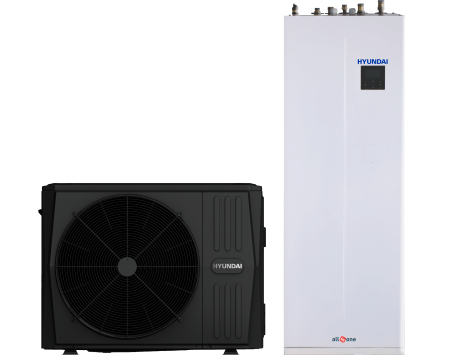 Split cu boiler incorporat - Pompă de căldură Hyundai Split All in One R32, boiler 190L/240L | NZEN