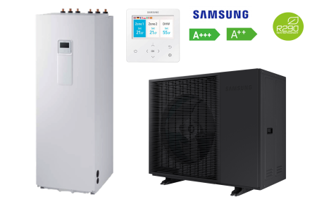 Monobloc cu boiler incorporat - Pompa de caldura R290 "All in One" ClimateHub cu boiler incorporat monobloc 260L 12 kW (1x230V) SAMSUNG AE120CXYDEK/EU + AE260CNWMEG/EU