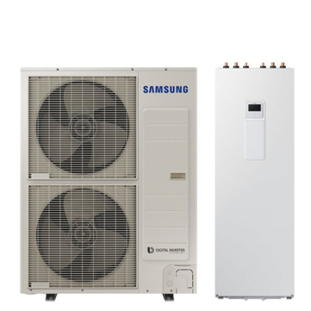 Samsung - Pompa de caldura R32 "All in One" ClimateHub cu boiler incorporat monobloc 200L 12 kW (1x230V) SAMSUNG AE120RXYDEG/EU + AE200RNWMEG/EU