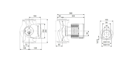 Pompa de circulatie electronica GRUNDFOS Magna3 Clasa A, 40-120F, 97924270 [1]