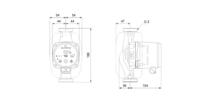 Pompa de recirculare apa calda GRUNDFOS ALPHA2 32-60 180, 99411221 [1]