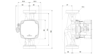 Pompa de recirculare apa calda GRUNDFOS ALPHA2 GO 32-60 180, 93074214 [3]
