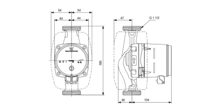 Pompa de recirculare apa calda GRUNDFOS Alpha2 L 25-40 180, 99925372 [1]