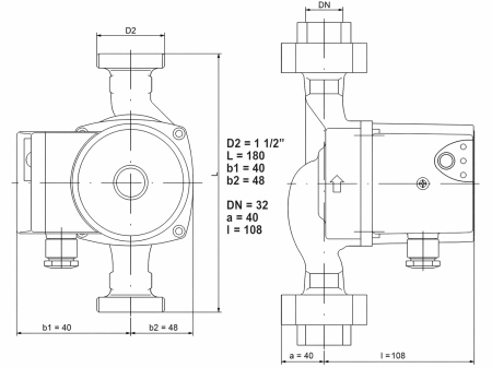 Pompa electronica de circulatie IMP PUMPS NMT PLUS 32/40-180 [3]