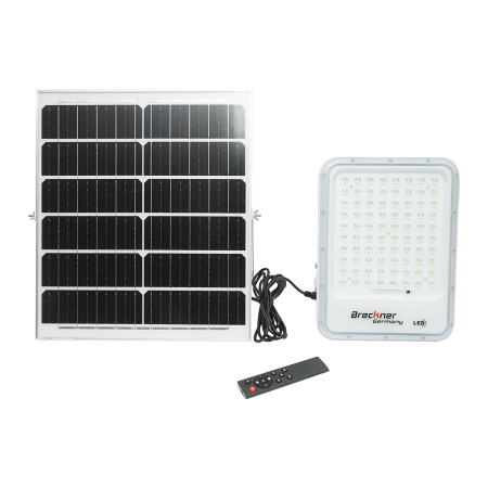 Proiector LED + panou solar - Proiector LED solar 200W cu panou 35W si telecomanda BK87487