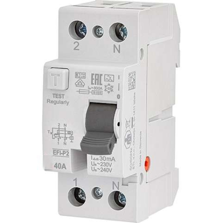 Aparataje - Protectie diferentiala RCCB ETI EFI-P2 Tip A 40A 30mA 2061112