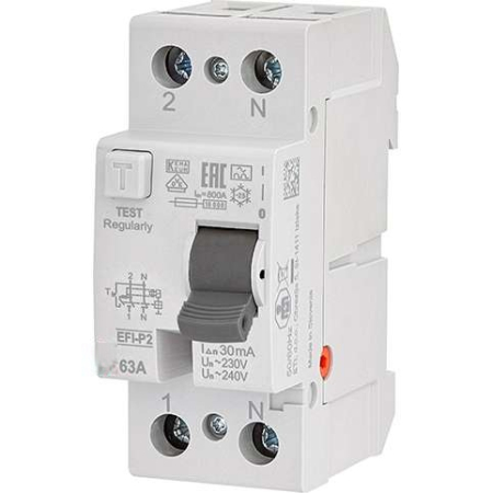 Aparataje - Protectie diferentiala RCCB ETI EFI-P2 Tip A 63A 30mA 2061113