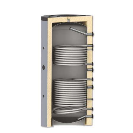 Puffer acumulare agent termic, cu doua serpentine, DOX BT2 2000L, montare verticala [2]