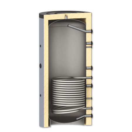 Puffer acumulare agent termic, cu o serpentina, DOX BT1 2000L, montare verticala [2]