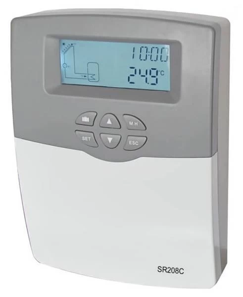 Panouri solare termice - Regulator solar SR208C Wi-Fi cu 3 senzori și control PWM pentru pompe solare
