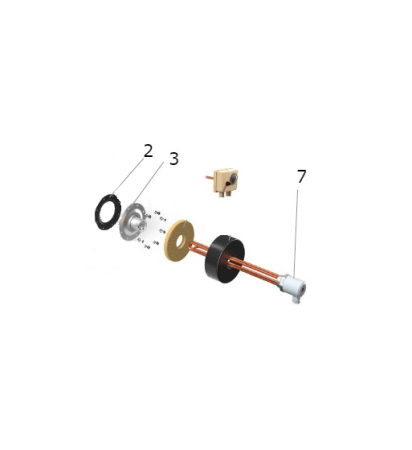 Tesy - Rezistenta electrica 3000 W, cu termostat, 301456, Tesy