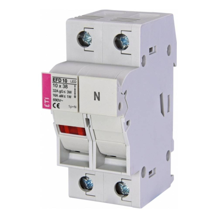 Aparataje DC - Separator sigurante fuzibile ETI EFD 10 1P+N LED 10x38 32A 690V