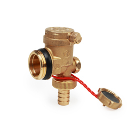 Incalzire in pardoseala - Set 2 racorduri capat distribuitor cu aerisitor automat si racord de golire 1", GIACOMINI