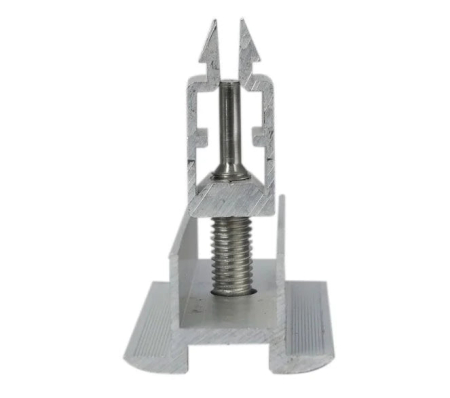 Set 20 Clema rapida de mijloc cu click si pin impamantare profil tip H Schletter, 30–40 mm [1]